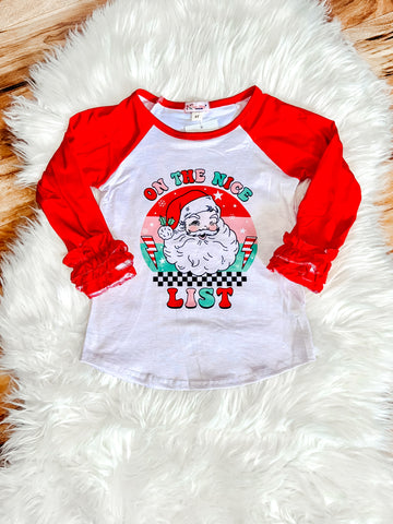 Nice List Retro Raglan