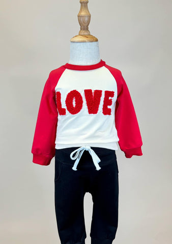 Love Raglan Jogger Set