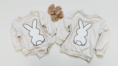 Neutral Bunny Pullover