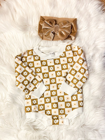 Retro Daisy Bubble Romper