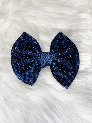 Black Glitter Inspired Bow