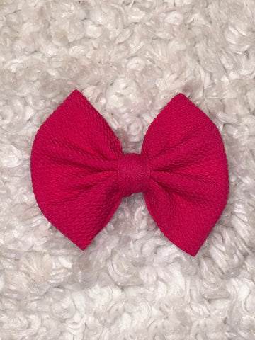 Solid Fuchsia Bow