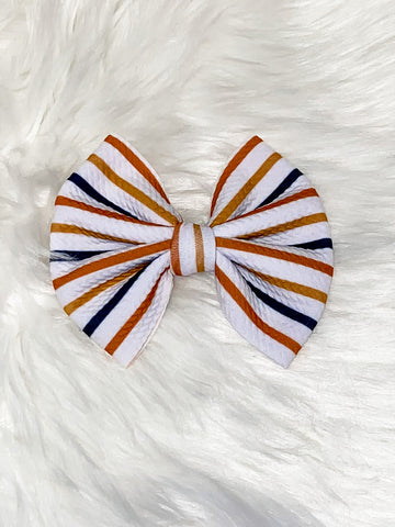 Halloween Stripe Bow