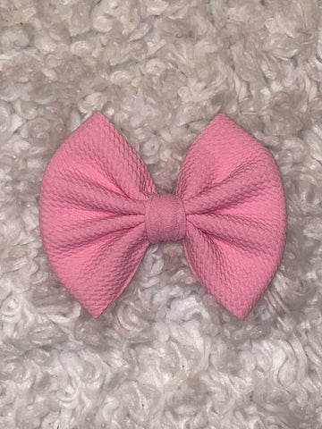 Solid Bubble Gum Pink Bow