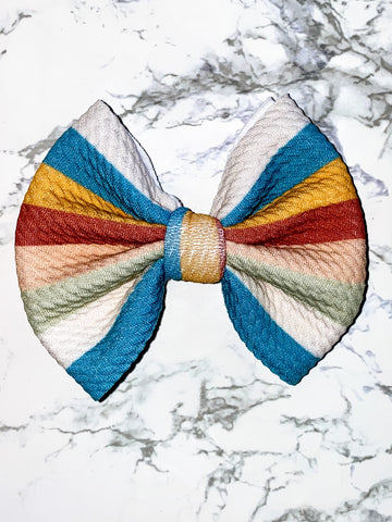 Retro Stripe Bow