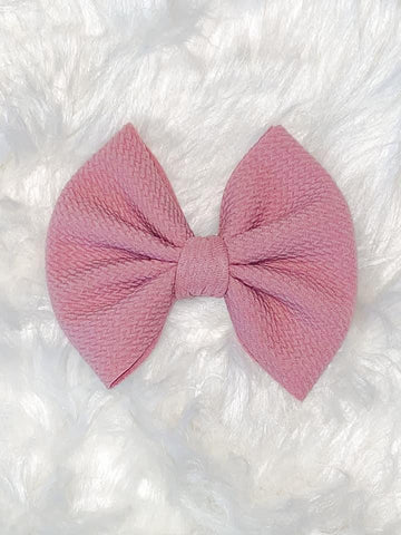 Solid Dusty Mauve Bow